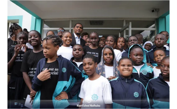Samuel Eto'o visits Maarif Schools Yaoundé