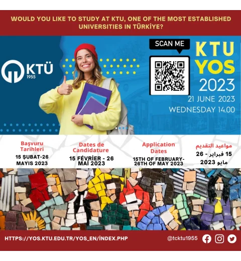 OMÜ YÖS exam can be submitted till 26th of May 2023. 