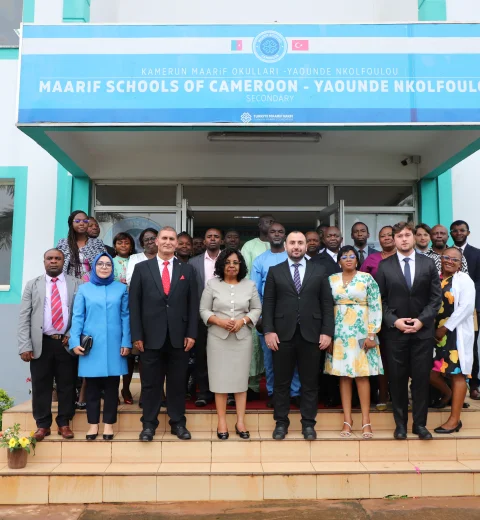 Cameroon's Minister of Secondary Education H.E PAULINE EGBE NALOVA LYONGA  visited the Turkish Maarif College.