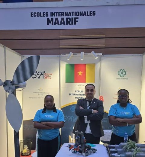  Maarif Schools of Cameroon proudly brings home the third prize in the Technology of Agriculture category at AfriFEST Abidjan.