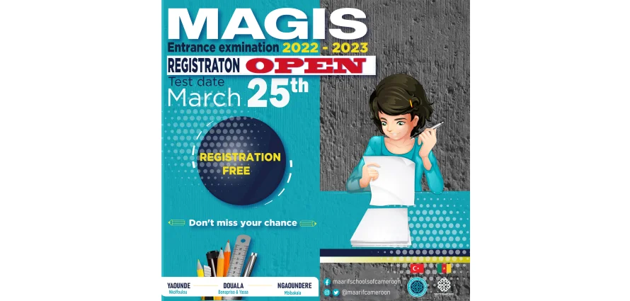 MAGIS EXAM 2023 REGISTRATION OPEN AND FREE IN ALL MAARIF SECONDARY SCHOOLS NATIONWIDE .